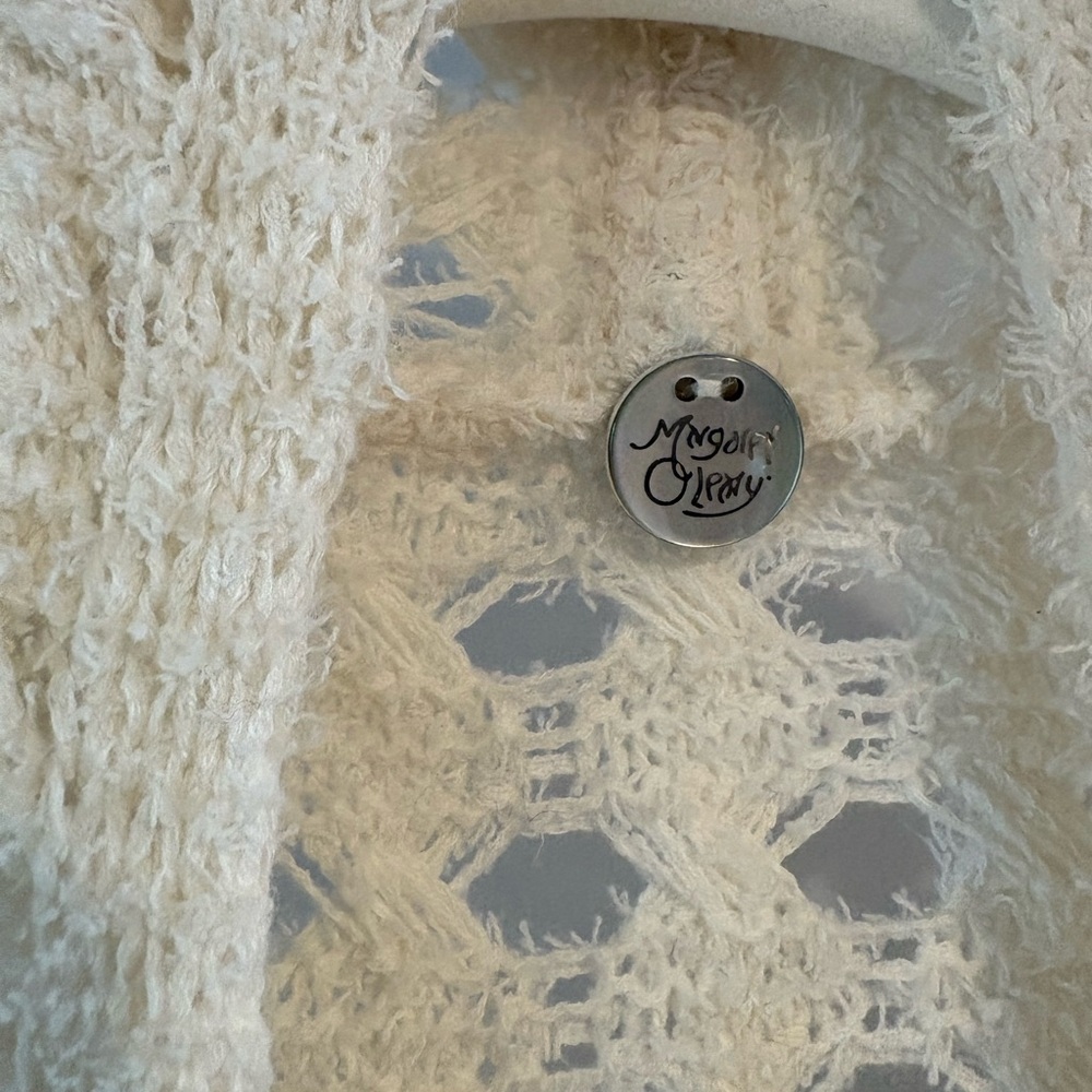 Margaret O’Leary Open-Knit Cream Sweater - Picture 2 of 3